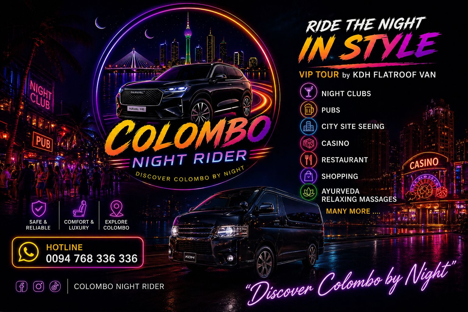 Colombo Night Rider by Key Travels