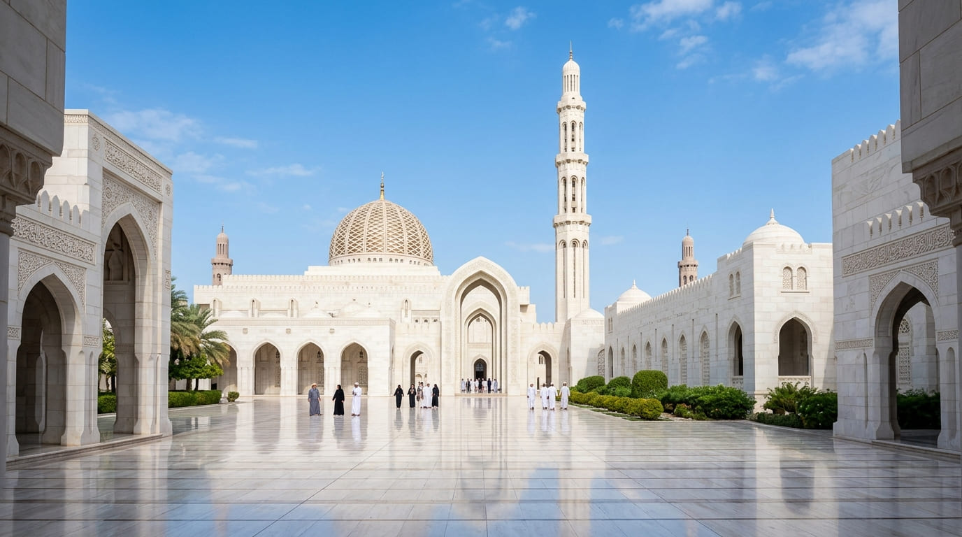 Sultan Qaboos Grand Mosque Oman Visa Key Travels